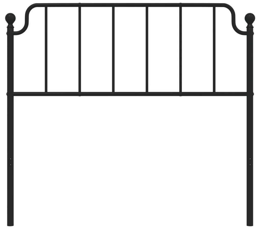 Cabeceira de cama 107 cm metal preto