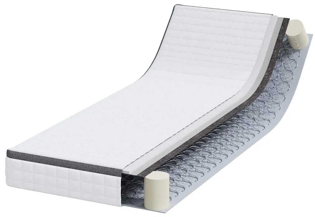 Colchões Branco, Cinza 80 x 200 cm Tecido Tricotado