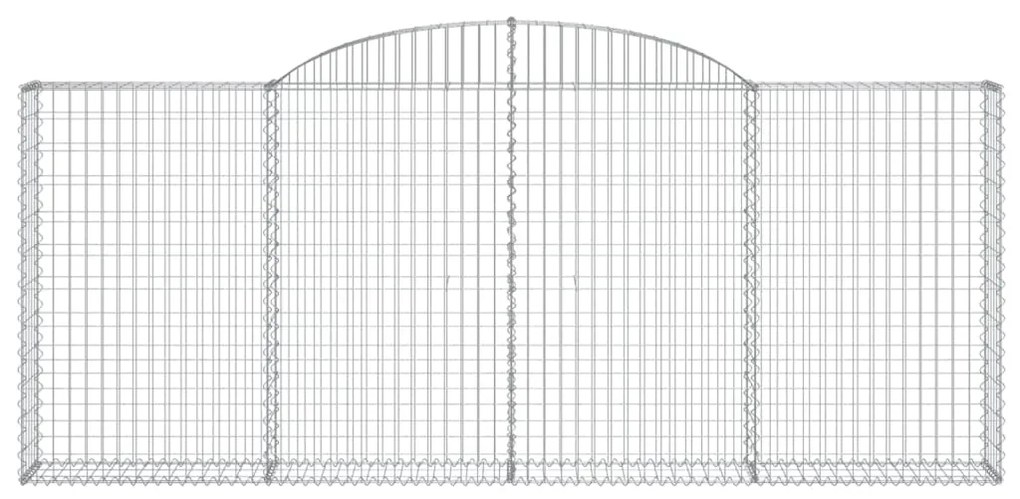 Cestos gabião arqueados 9pcs 300x30x120/140cm ferro galvanizado