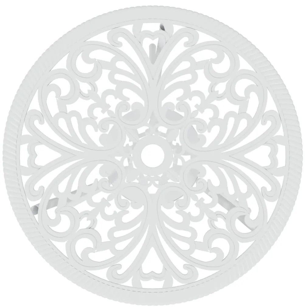 3 pcs conjunto de bistrô alumínio fundido branco