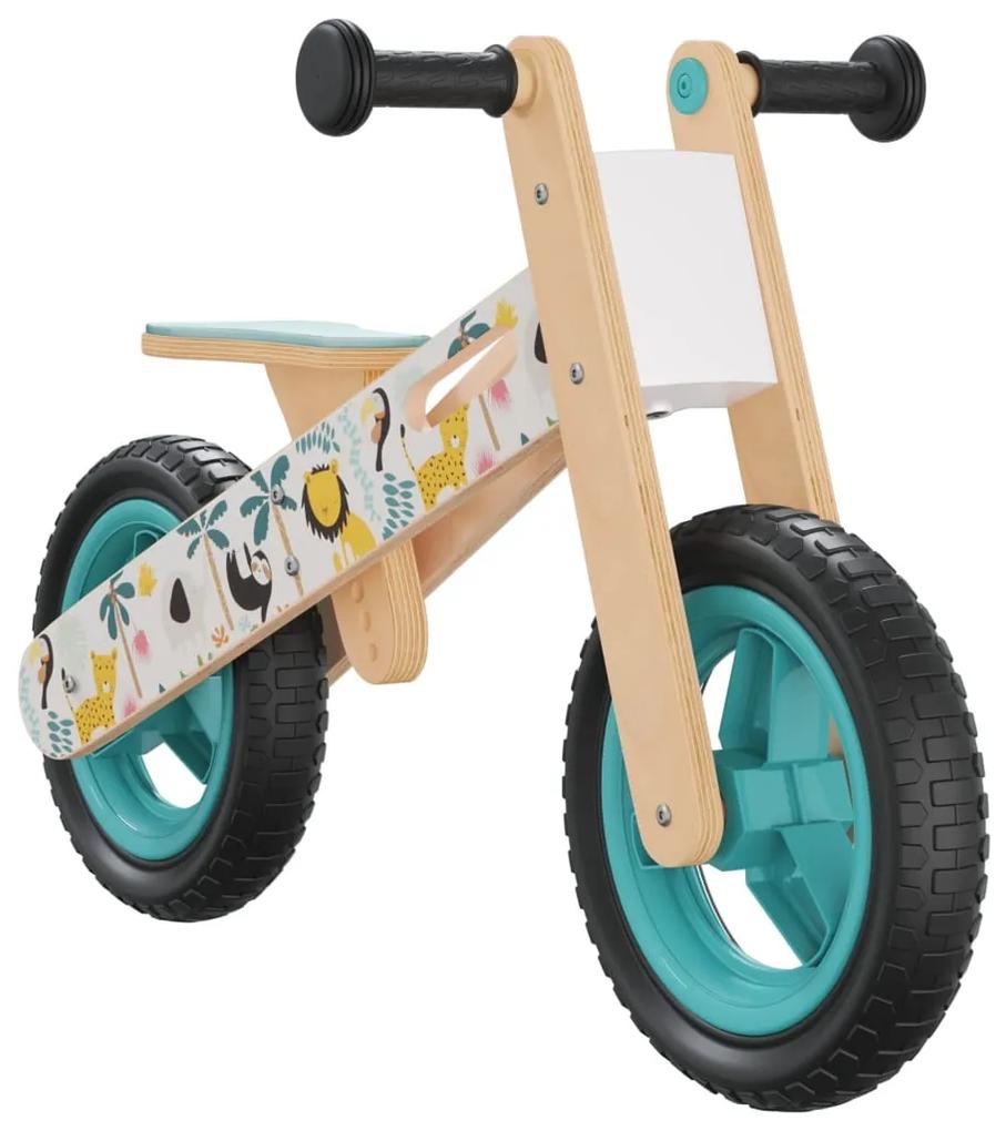 Bicicleta de equilíbrio para crianças com estampa azul