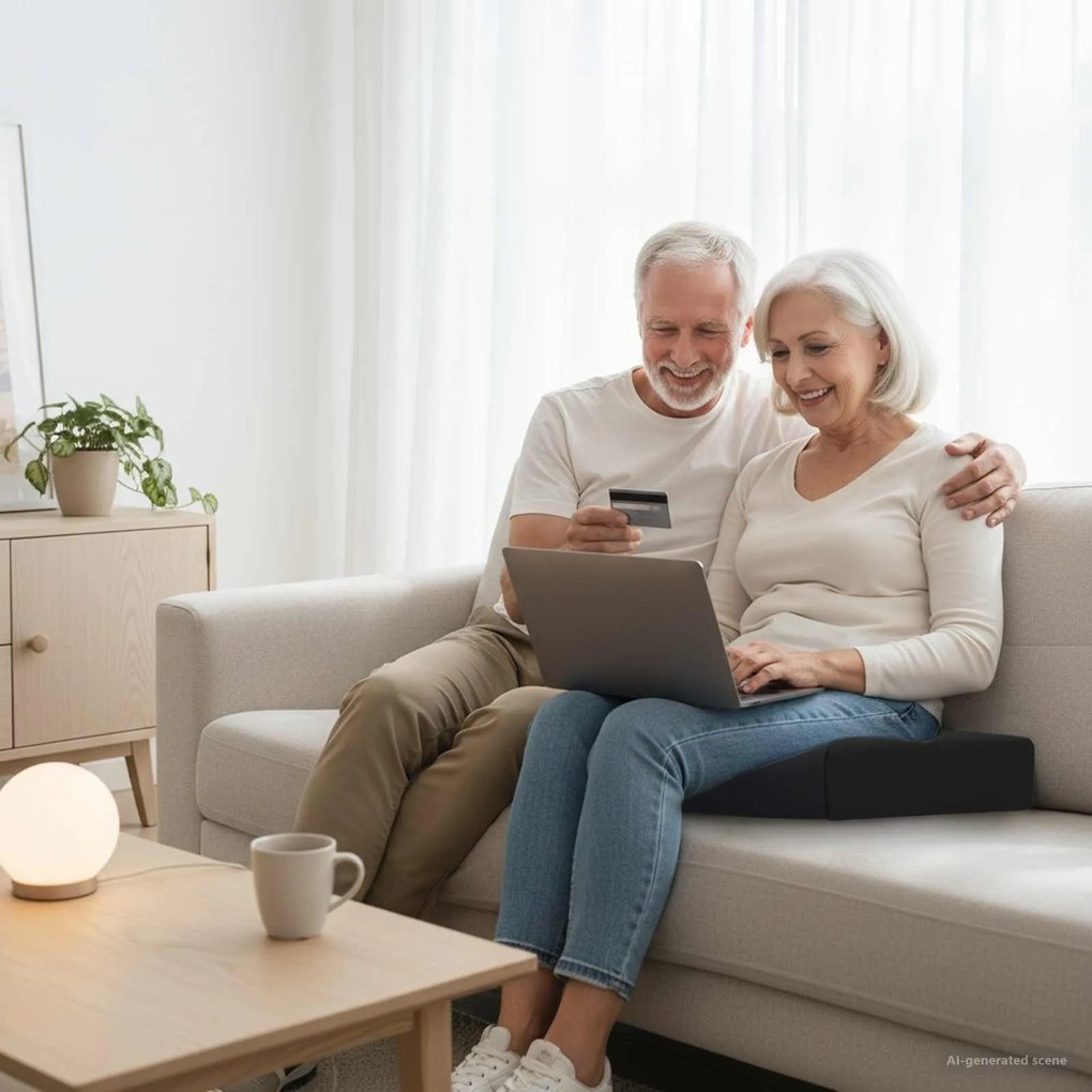 vidaXL Almofada assento Preto 40 x 40 x 11 cm