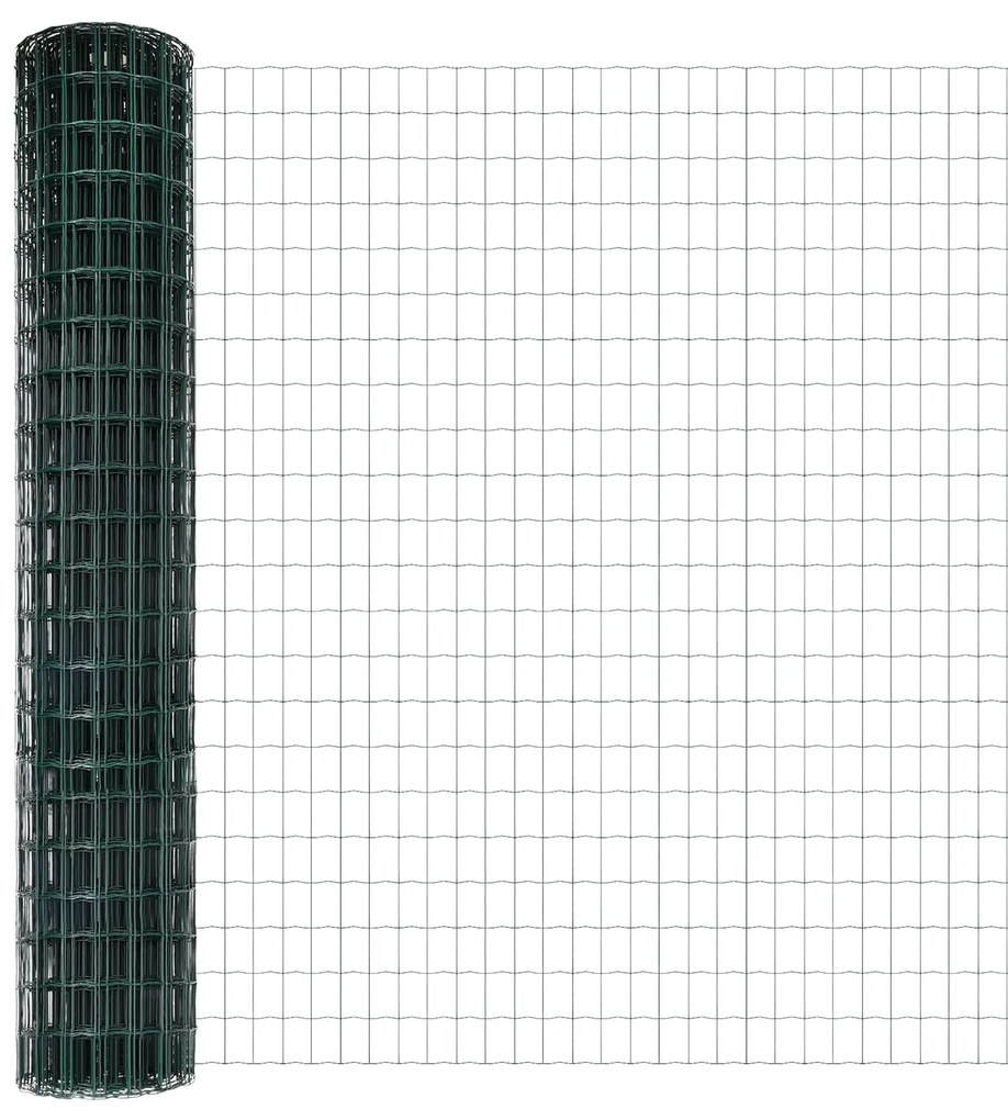 Cerca Euro com 13 Postes Flangeados 1,2x25 m Aço Galvanizado