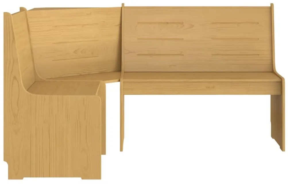 3 pcs conjunto de jantar REINE pinho maciço castanho mel