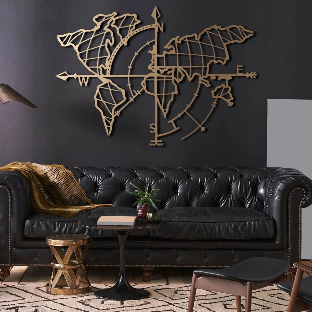 Acessório Decorativo de Parede Mt-04 – Dourado – 65 x 95 cm