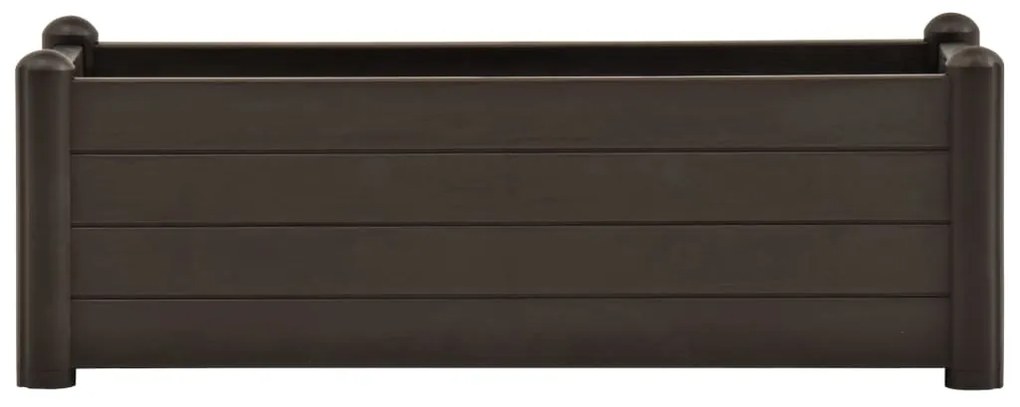 Canteiro elevado para jardim PP 100x43x35 cm moca