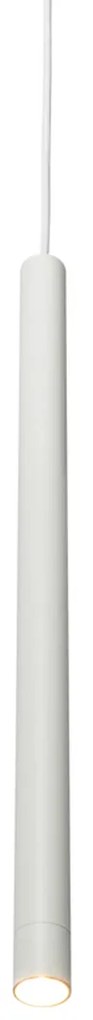 Candeeiro Pendente Moderno Branco para Sistema de Trilho Monofásico - Iconic Frini Moderno