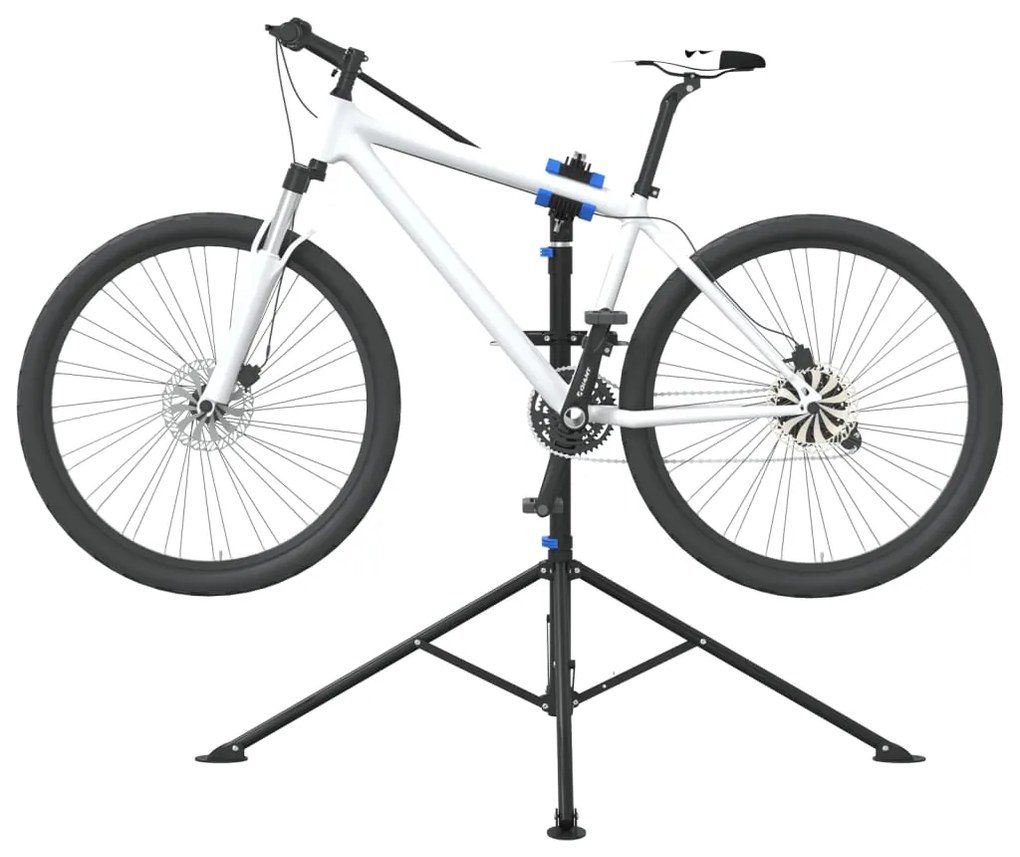 vidaXL Suporte p/ reparar bicicletas ajustável 108-188 cm aço azul