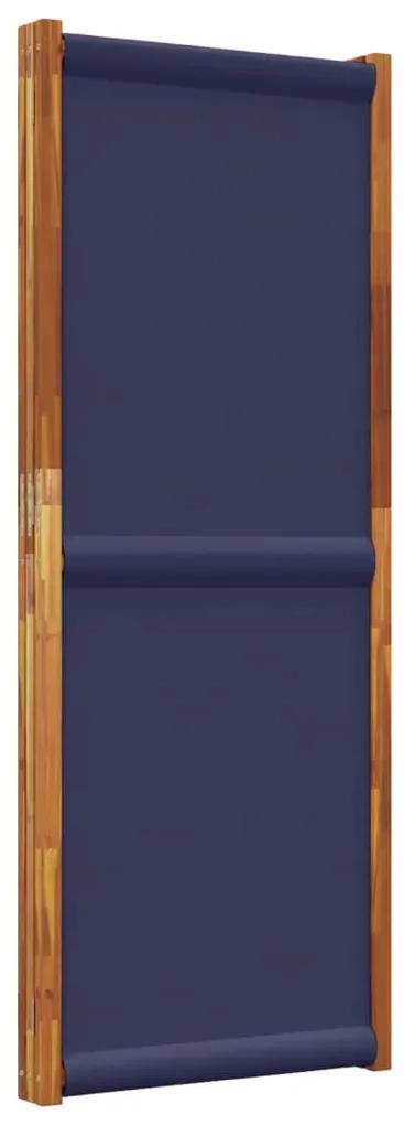 Divisória/biombo com 3 painéis 210x180 cm azul escuro