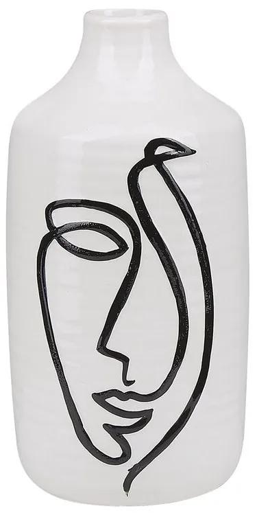 Vaso branco 22 cm AENUS Beliani