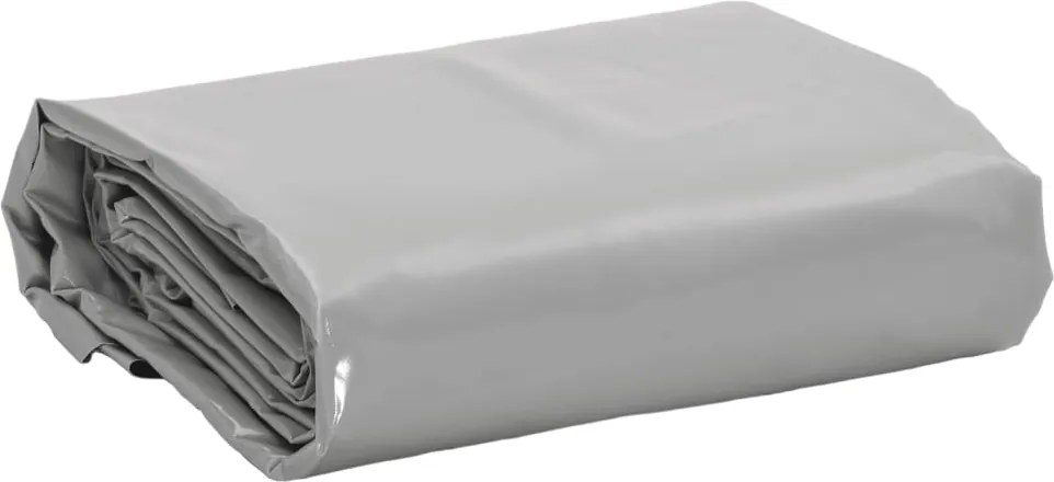 vidaXL Lona 4x8 m 650 g/m² cinzento