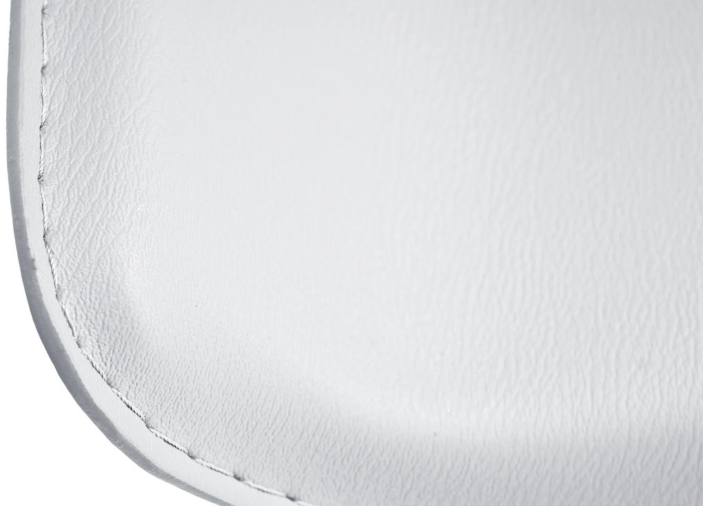 Banco de bar DYN em couro sintético 38 x 65-85 x 41 cm Branco