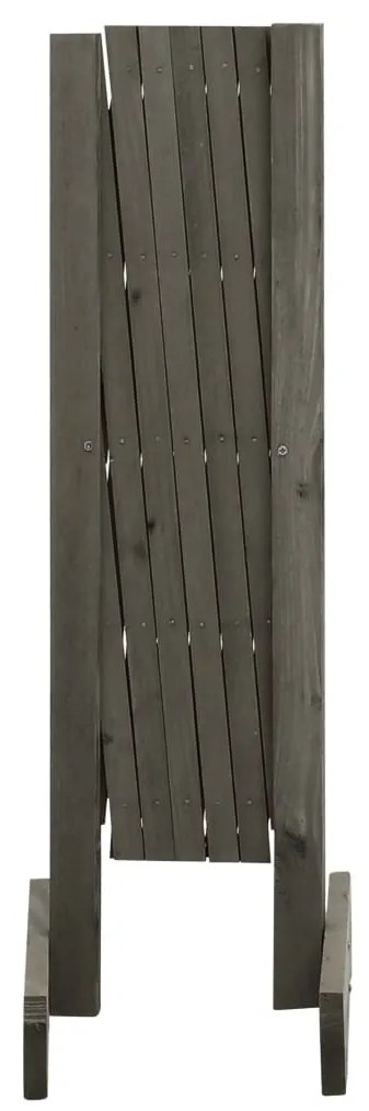 Vedação em treliça para jardim 120x60 cm abeto maciço cinzento