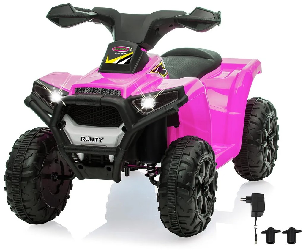 Mini moto 4 para crianças Runty rosa 6V