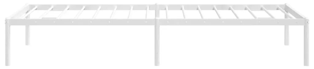 Estrutura de cama 75x190 cm metal branco