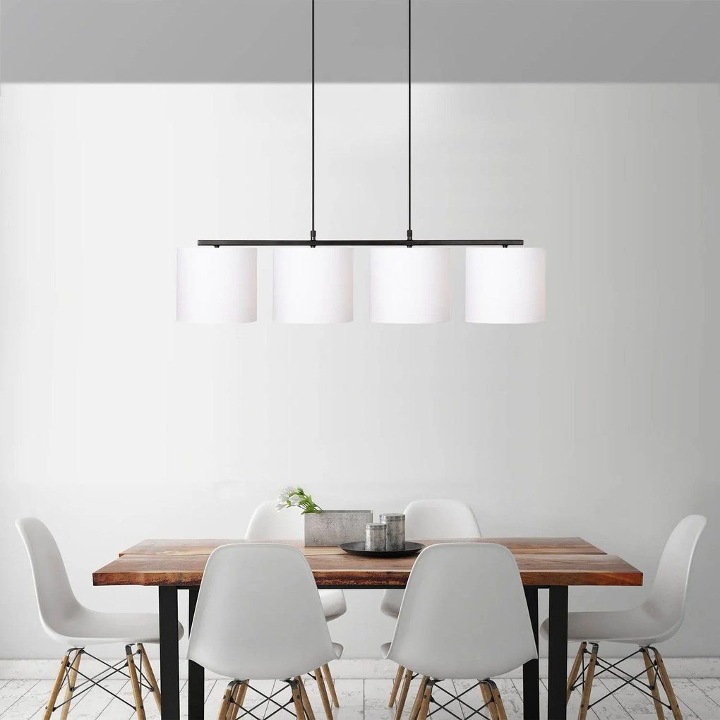 Chandelier Valiz – Preto e Branco – 110 x 25 cm