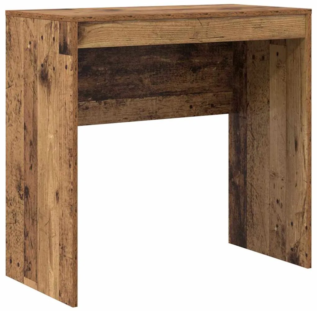 Mesa com Armazenamento Madeira Velha Madeira Composta