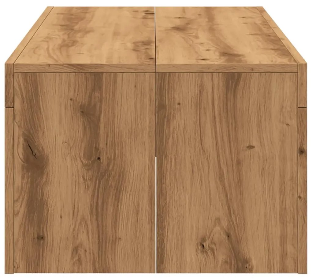 Mesa de centro 102x50x35 cm deriv. madeira carvalho artisiano