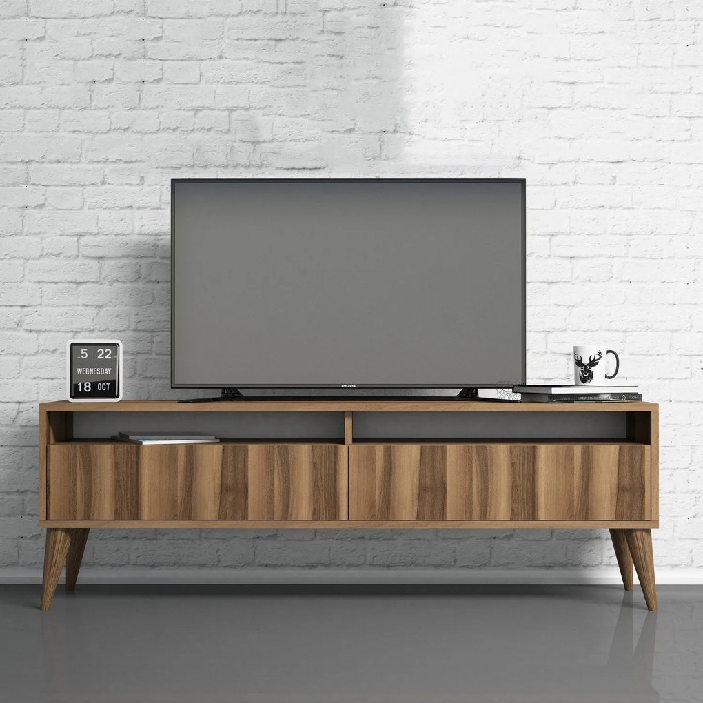 Móvel TV Best – Nogueira – 150 cm x 30 cm x 50 cm