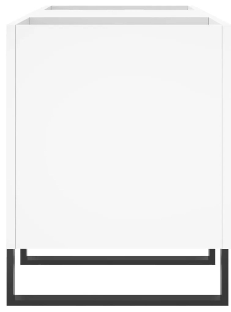 Armário para discos 121x38x48 cm derivados de madeira branco