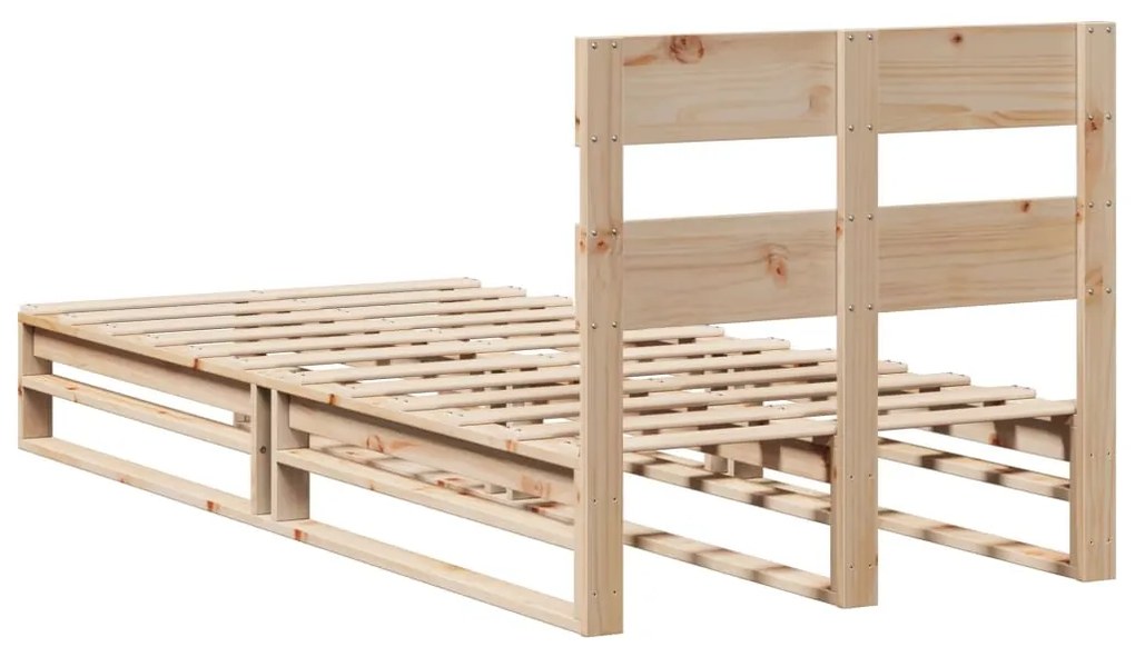 Cama sem colchão 90x200 cm madeira de pinho maciça