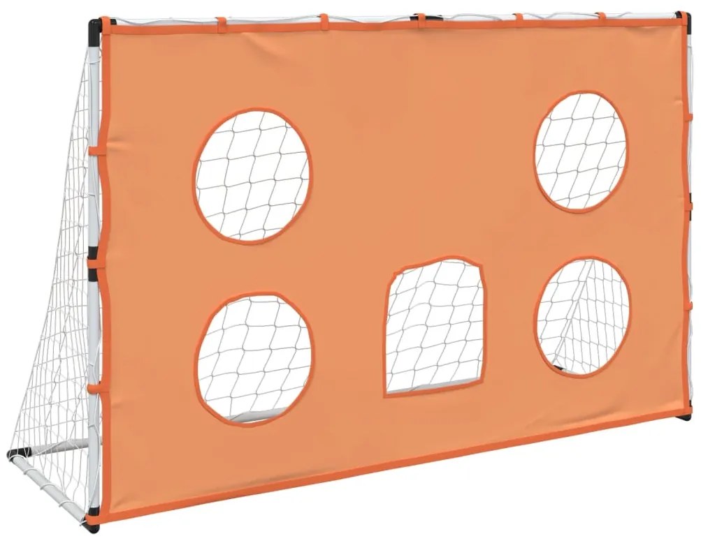 Baliza de futebol infantil com alvos e bola 182x62x118 cm