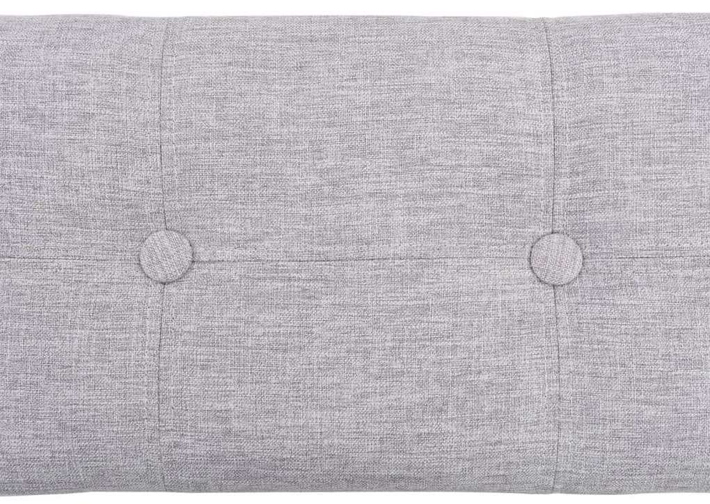 Conjunto de bancos 2 pcs erva marinha cinzento