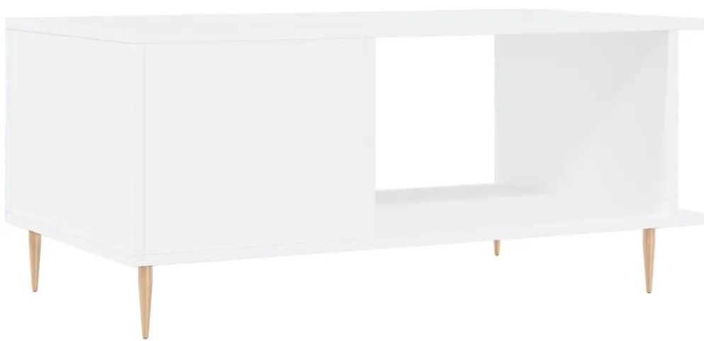 Mesa de centro 90x50x40 cm madeira processada branco