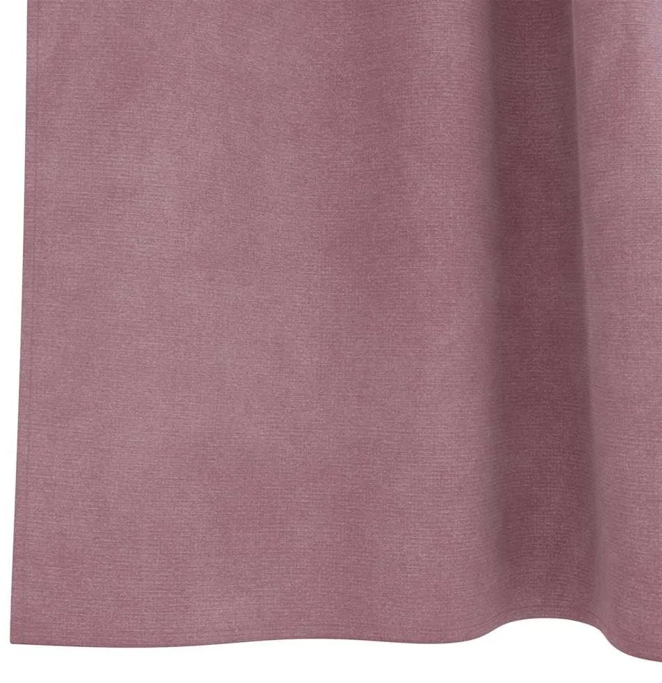 Cortinas Blackout vidaXL com Laços de Pendurar 2 pcs Veludo Rosa Escur