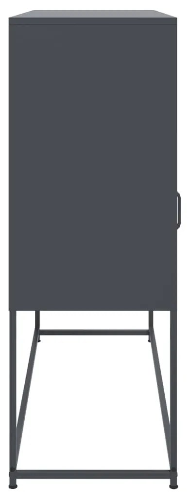 Aparador 100,5x39x107 cm aço antracite