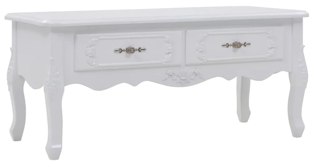vidaXL Mesa de centro 100x50x46 cm branco