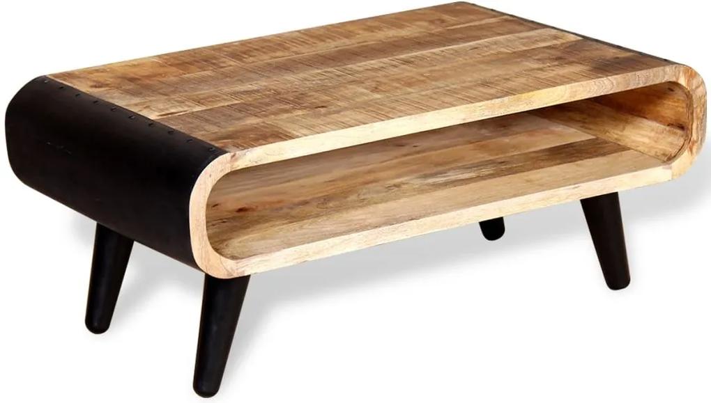 Mesa de centro madeira de mangueira rústica 90x55x39 cm