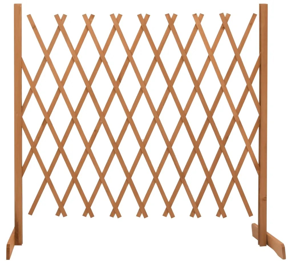 vidaXL Vedação em treliça para jardim 180x100 cm abeto maciço laranja