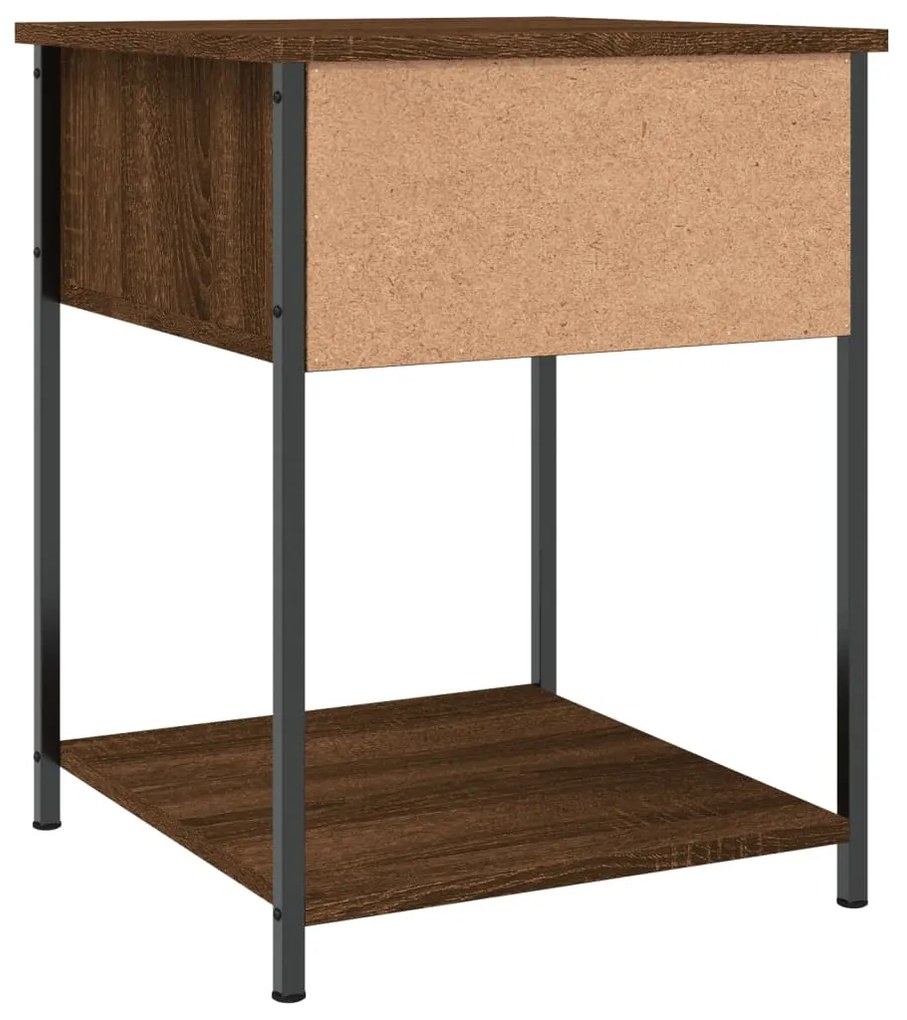 Mesa cabeceira 44x45x58 cm derivados madeira carvalho castanho