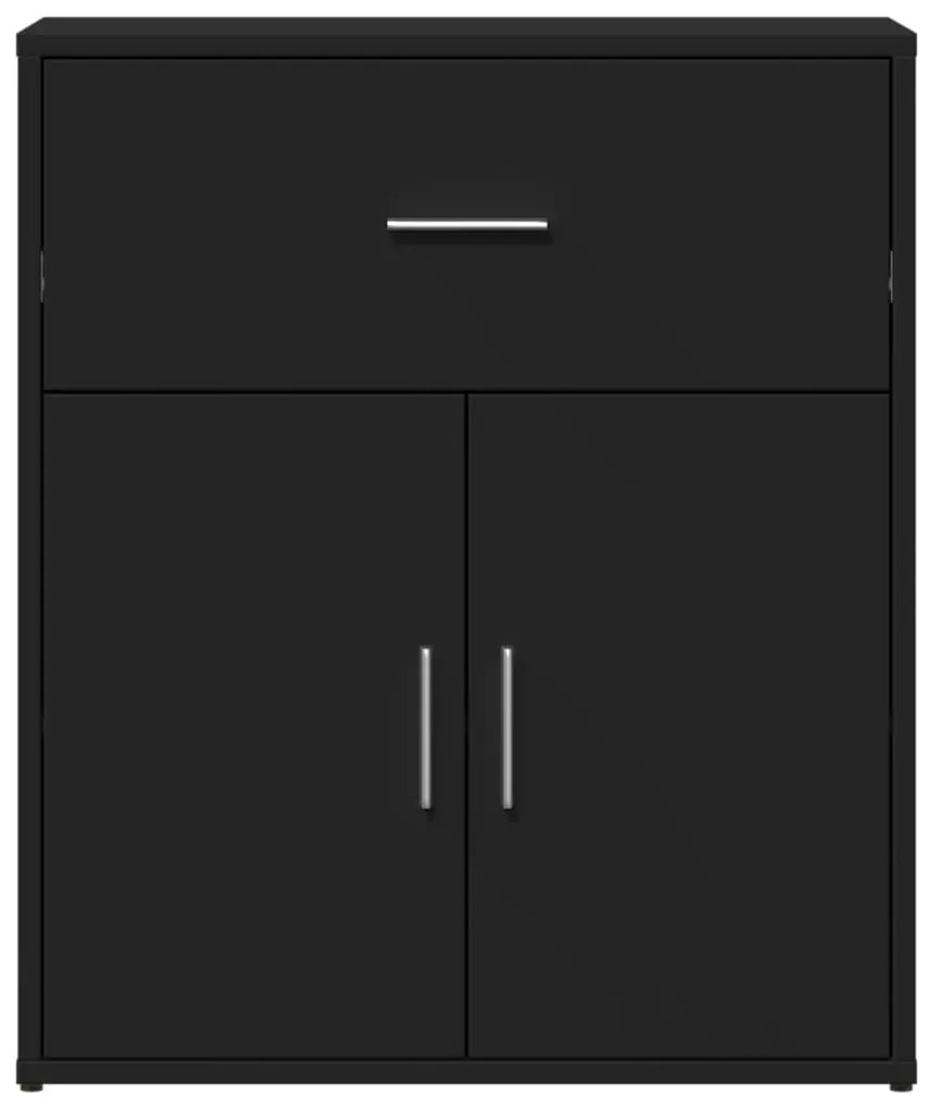 Aparadores 2 pcs 60x31x70 cm derivados de madeira preto
