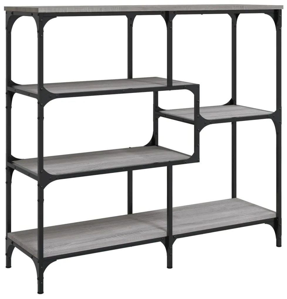 Mesa consola 103x32x95 cm derivados de madeira cinzento sonoma