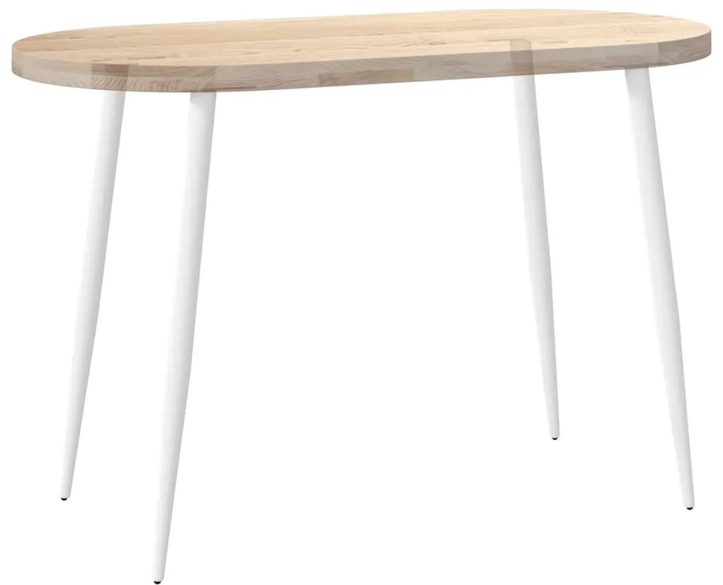 Pés de mesa de console cônicos 4 peças branco 72-73 cm aço