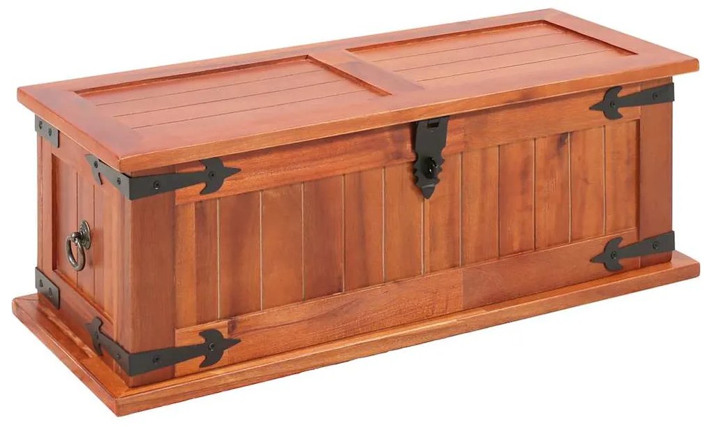 Arcas de arrumação 3 pcs madeira de acácia maciça