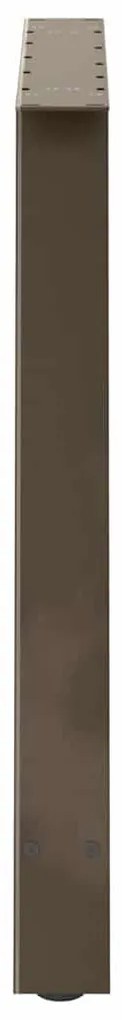 Pés de mesa de jantar em formato A, 2 peças, 100x(72-73) cm, aço