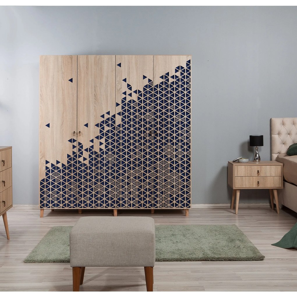 Guarda-roupa Imaj – Carvalho Sonoma – 180x192x52 cm