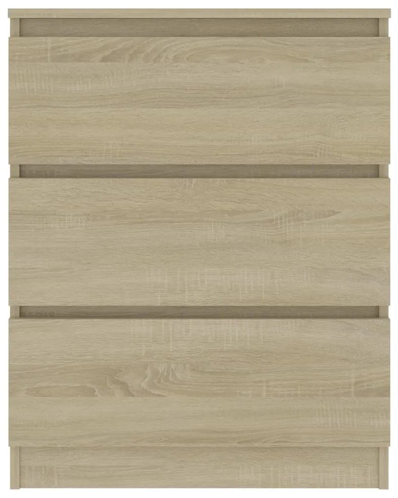 Aparador 60x35x76 cm derivados de madeira cor carvalho sonoma