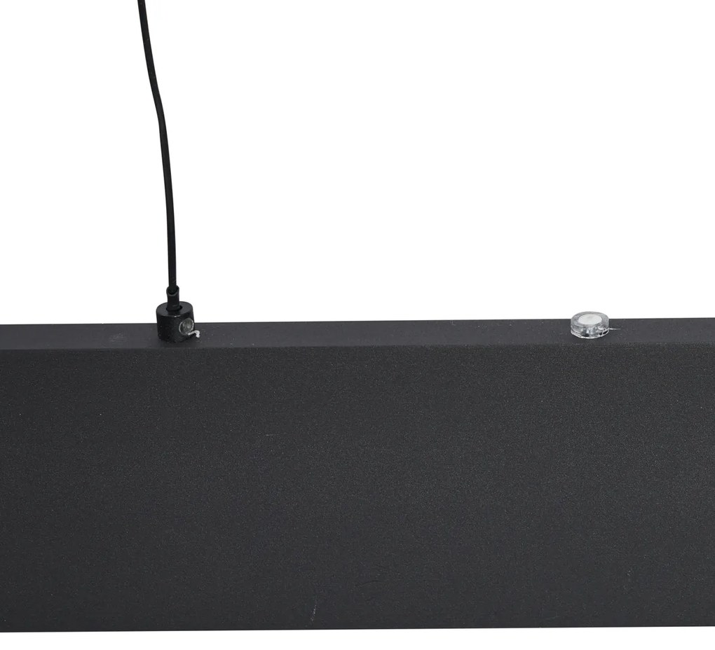 Candeeiro suspenso moderno preto com LED e regulação de 3 níveis - Straight Moderno