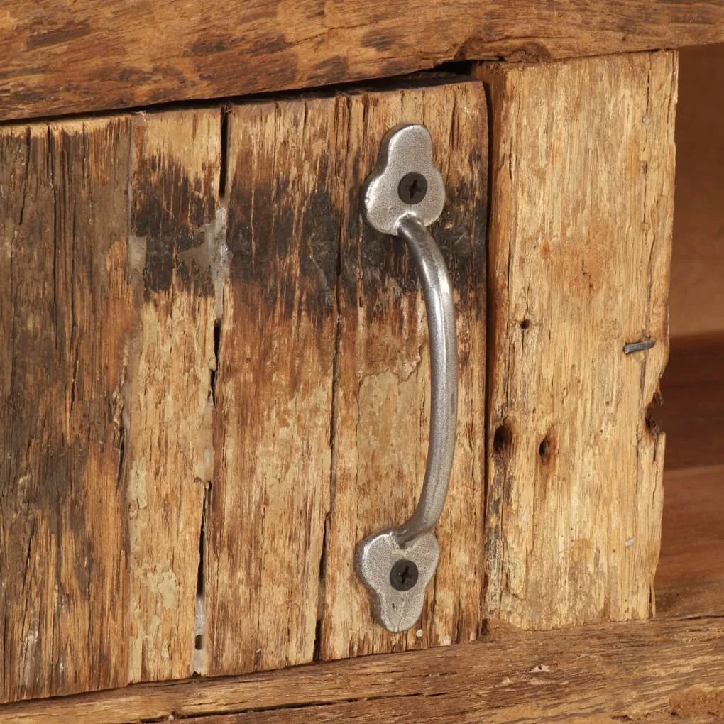 Suporte para TV madeira reciclada maciça 140x30x40 cm