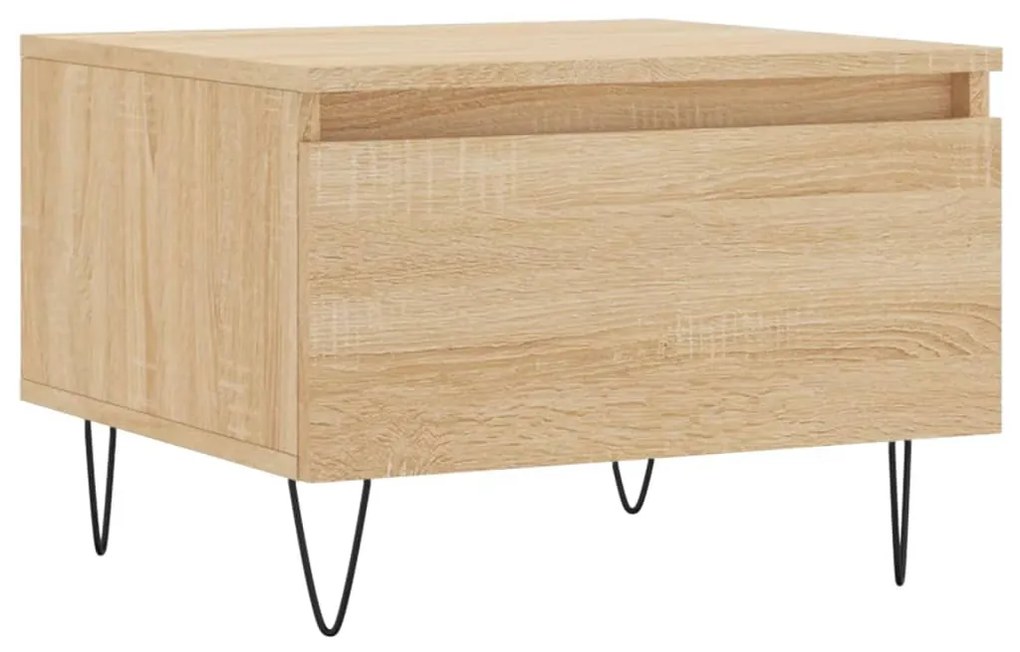 Mesas de centro 2 pcs 50x46x35cm deriv. madeira carvalho sonoma