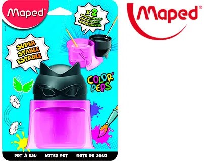 Lava Pinceis Maped Color Peps 2 Compartimentos Superheroes