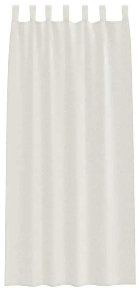 Cortinas com cortinas 2 pcs Creme 140 x 225 cm Poliéster