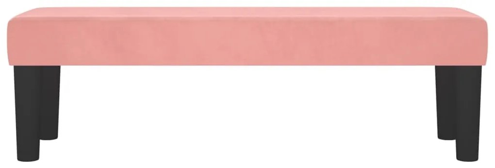 Banco 100x30x30 cm veludo rosa