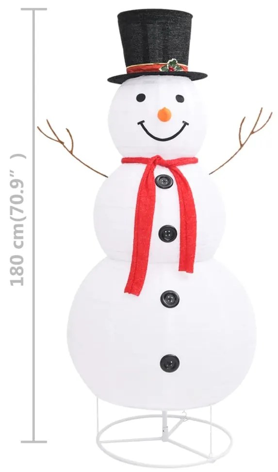 Boneco de Neve Decorativo com Luz LED - 180 cm