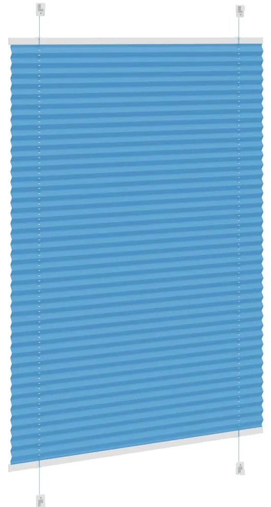 Azul Plissada Cega 85x150 cm Largura Tecido 84,4 cm Poliéster