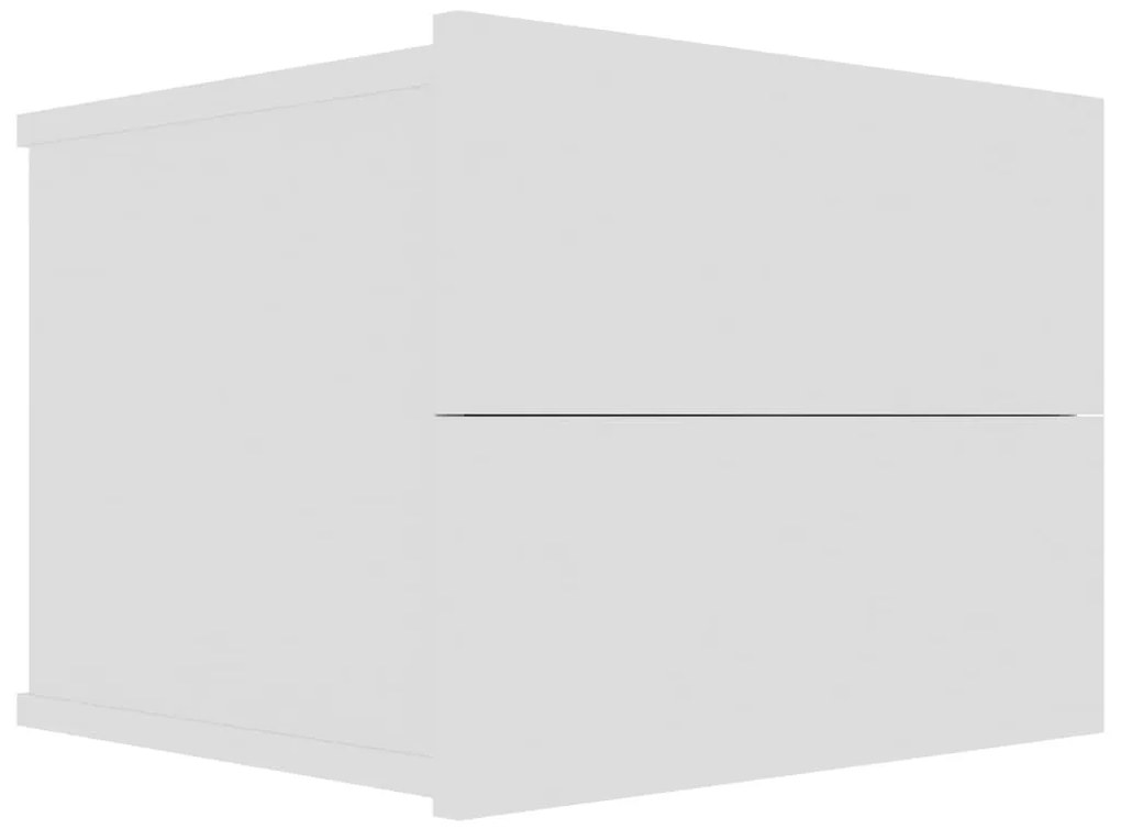 Mesas de cabeceira 2 pcs 40x30x30 cm derivados madeira branco